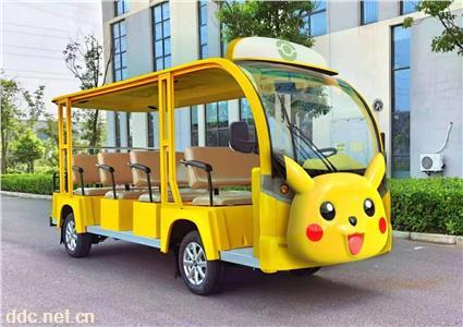  卡通图案电动观光车